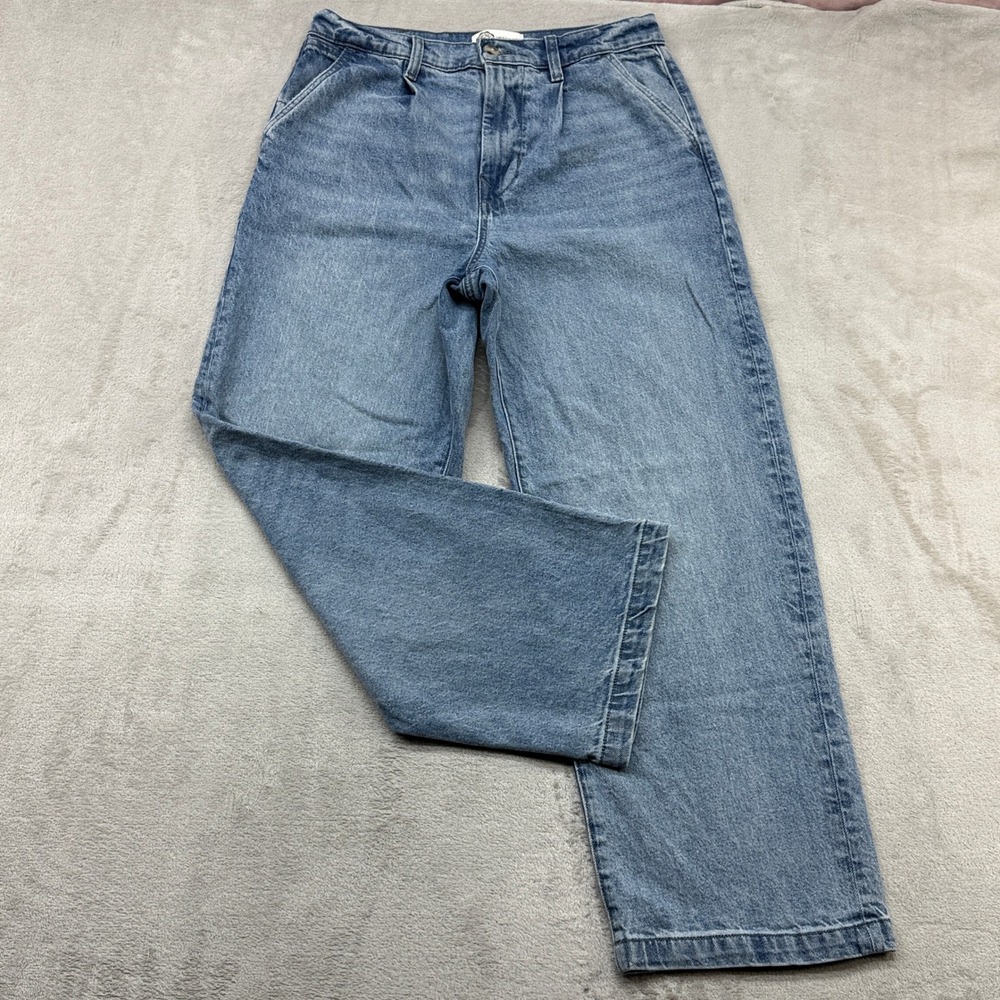 American Eagle Tru Kolors Jeans Mens 30x30 Blue Wide Leg Relaxed Fit Collab